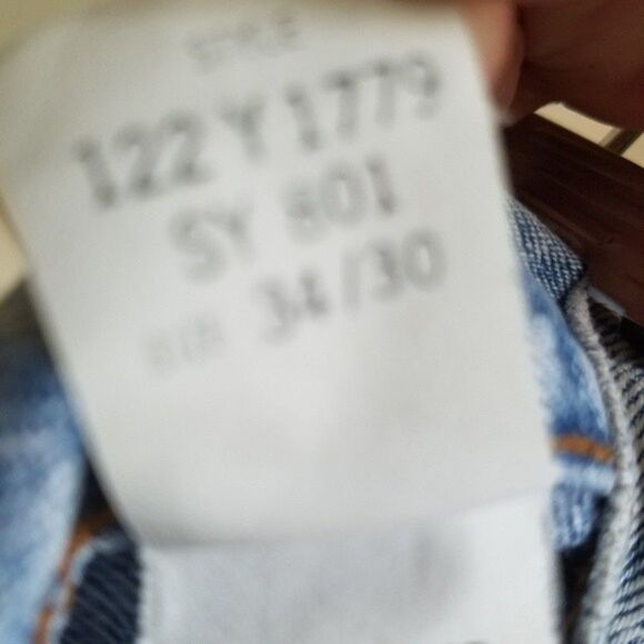 Vintage 80s Bristol Blues Stone Wash Boot Cut Jean's Sz 34" W x … - Picture 7 of 11